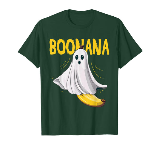 Boonana Ghost Banana Costume Adult Toddler Kids Halloween T-Shirt