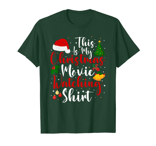 Funny This Is My Christmas Movie Watching Family Matching T-Shirt