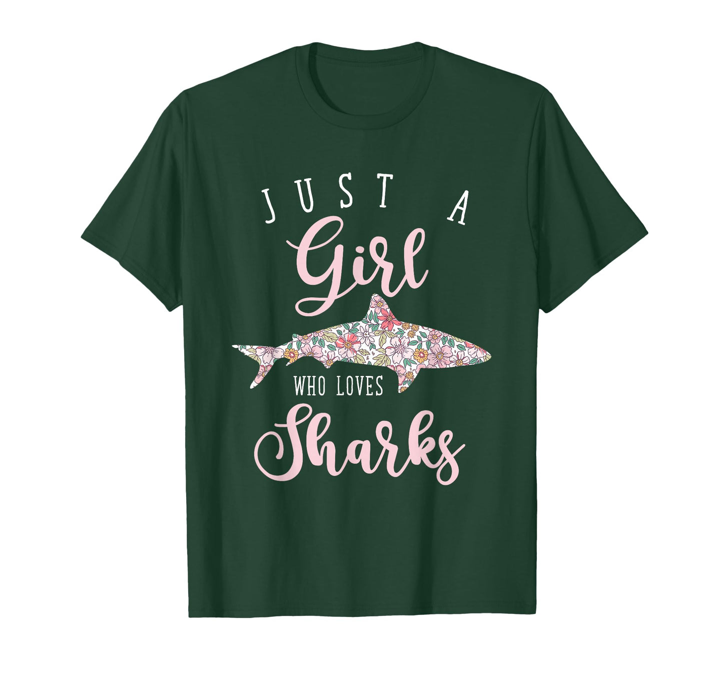 Just A Girl Who Loves Sharks T-Shirt