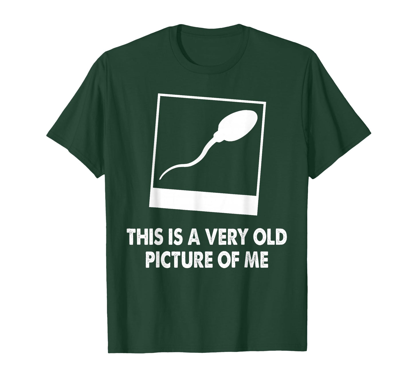 This Is A Very Old Picture Of Me Funny Sperm Novelty Gift T-Shirt