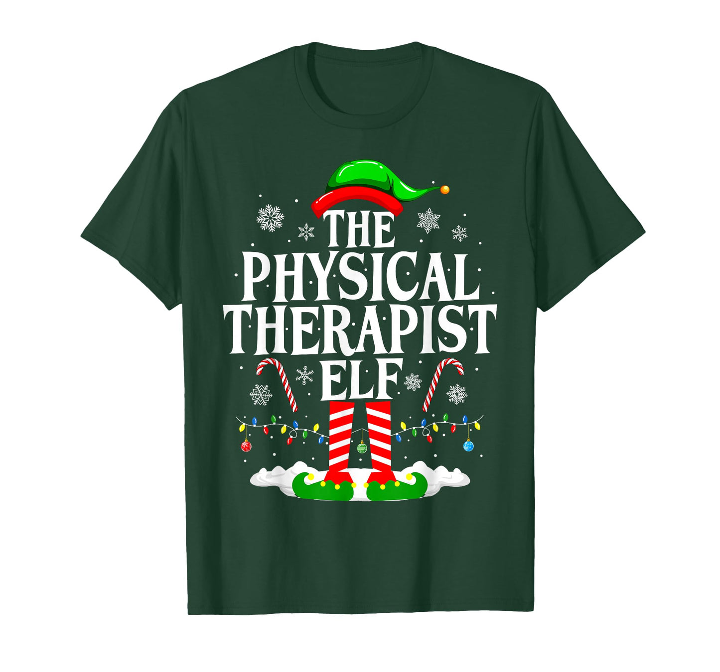 The Physical Therapist Elf Christmas Physical Therapy Elf PT T-Shirt