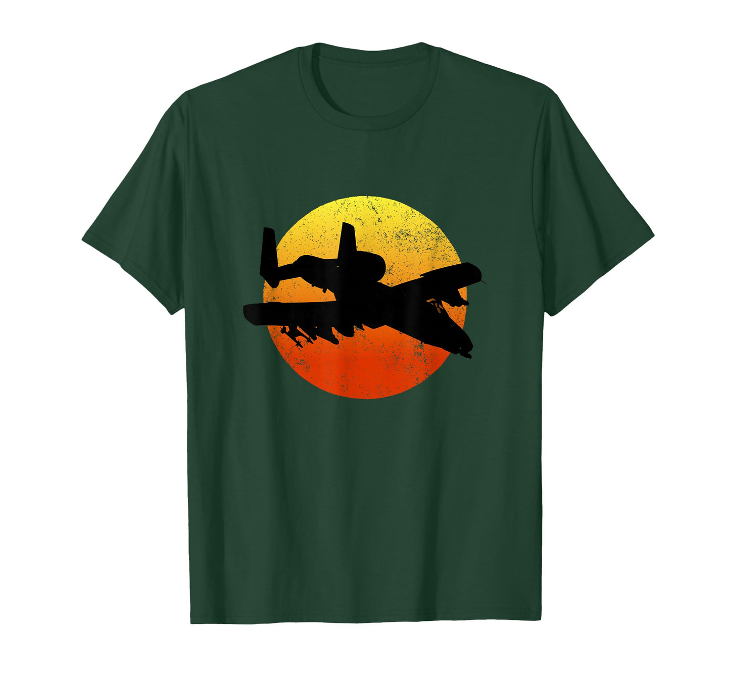 A-10 Warthog Silhouette Sunset Thunderbird Tank Buster A10 T-Shirt