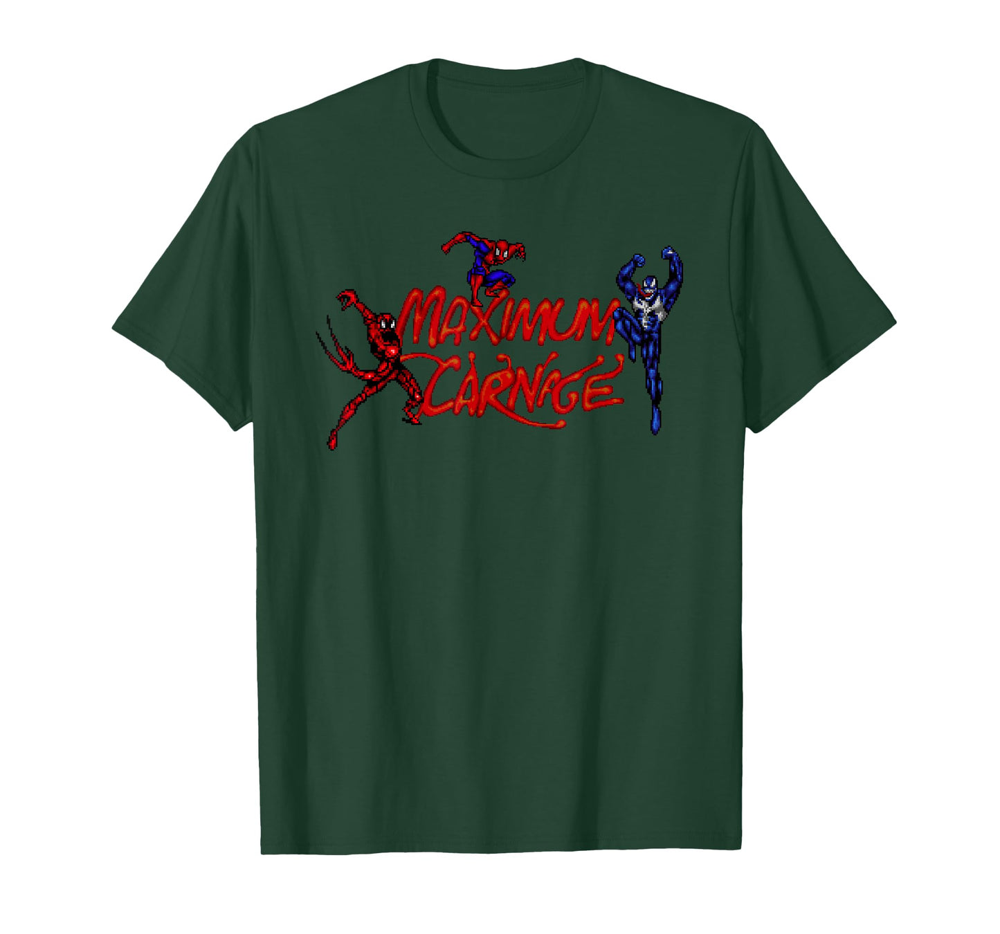 Marvel Venom and Spider-Man Maximum Carnage Retro T-Shirt Small