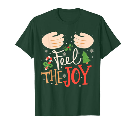 Jingle My Bells Feel The Joy Funny Christmas Matching Couple T-Shirt