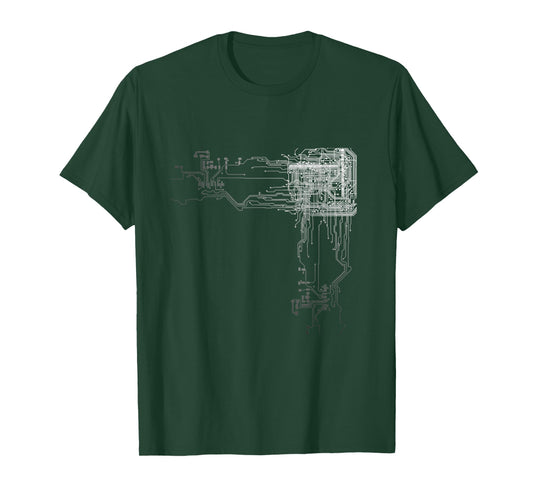 CPU technology nerd computer chip computer scientist T-Shirt