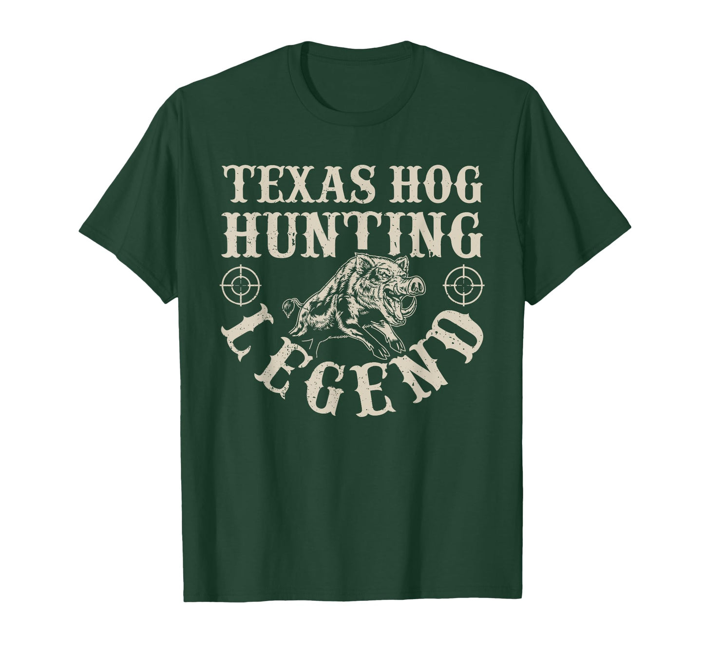 Texas Hog Hunting Legened Wild Hog Hunter T-Shirt