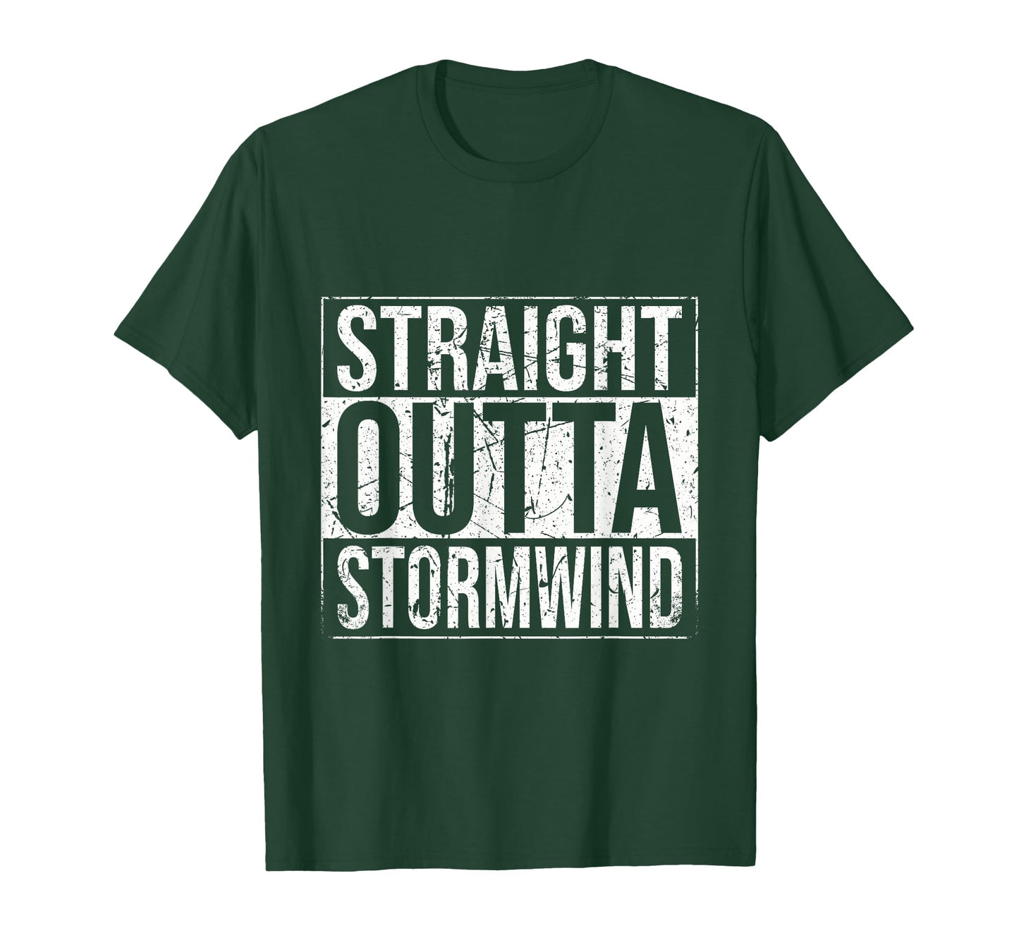 Straight Outta Stormwind Funny WoW Alliance Gamer Vintage T-Shirt