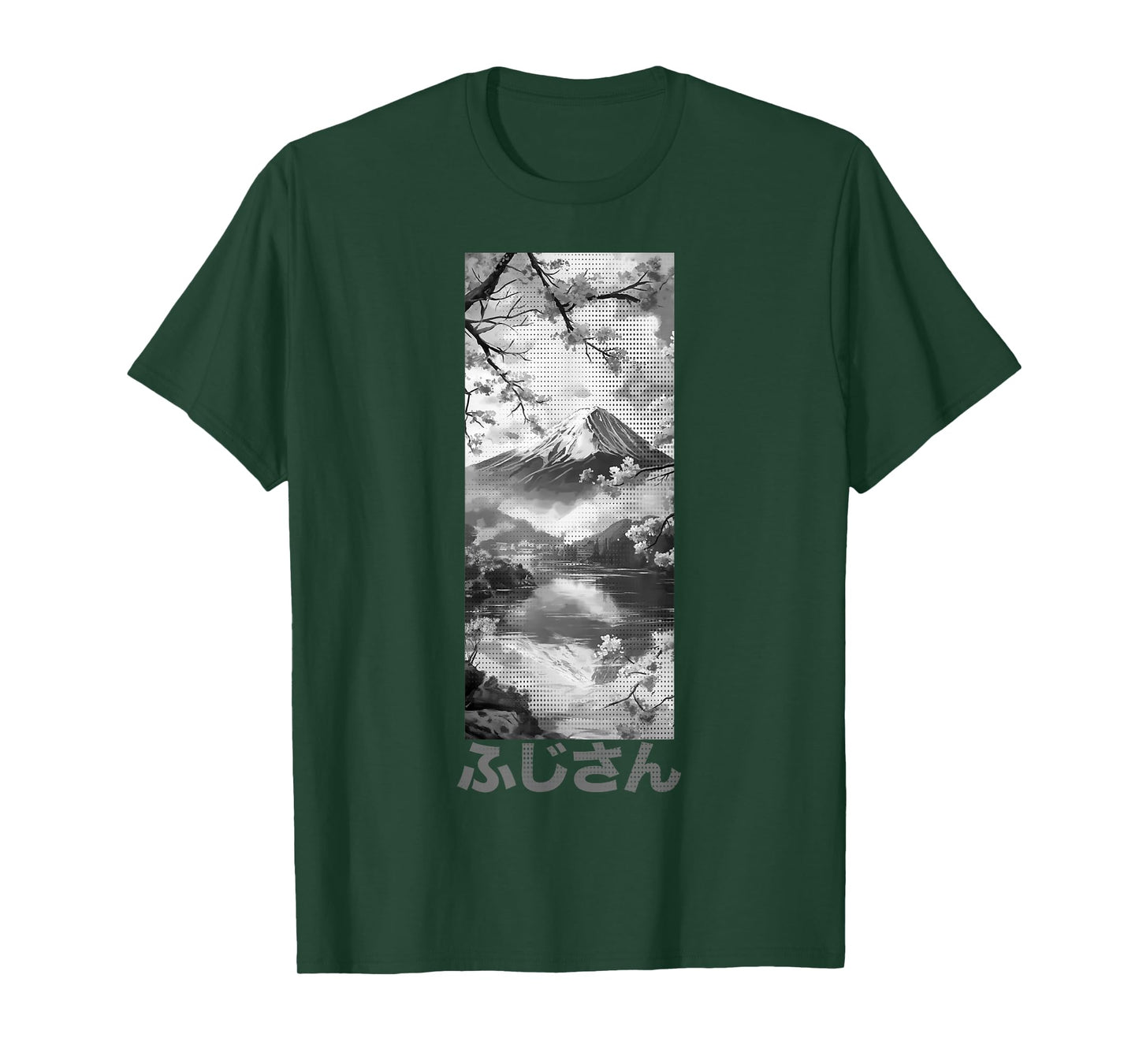 Japanese Aesthetic | Mount Fuji & Cherry Blossom Lofi Design T-Shirt