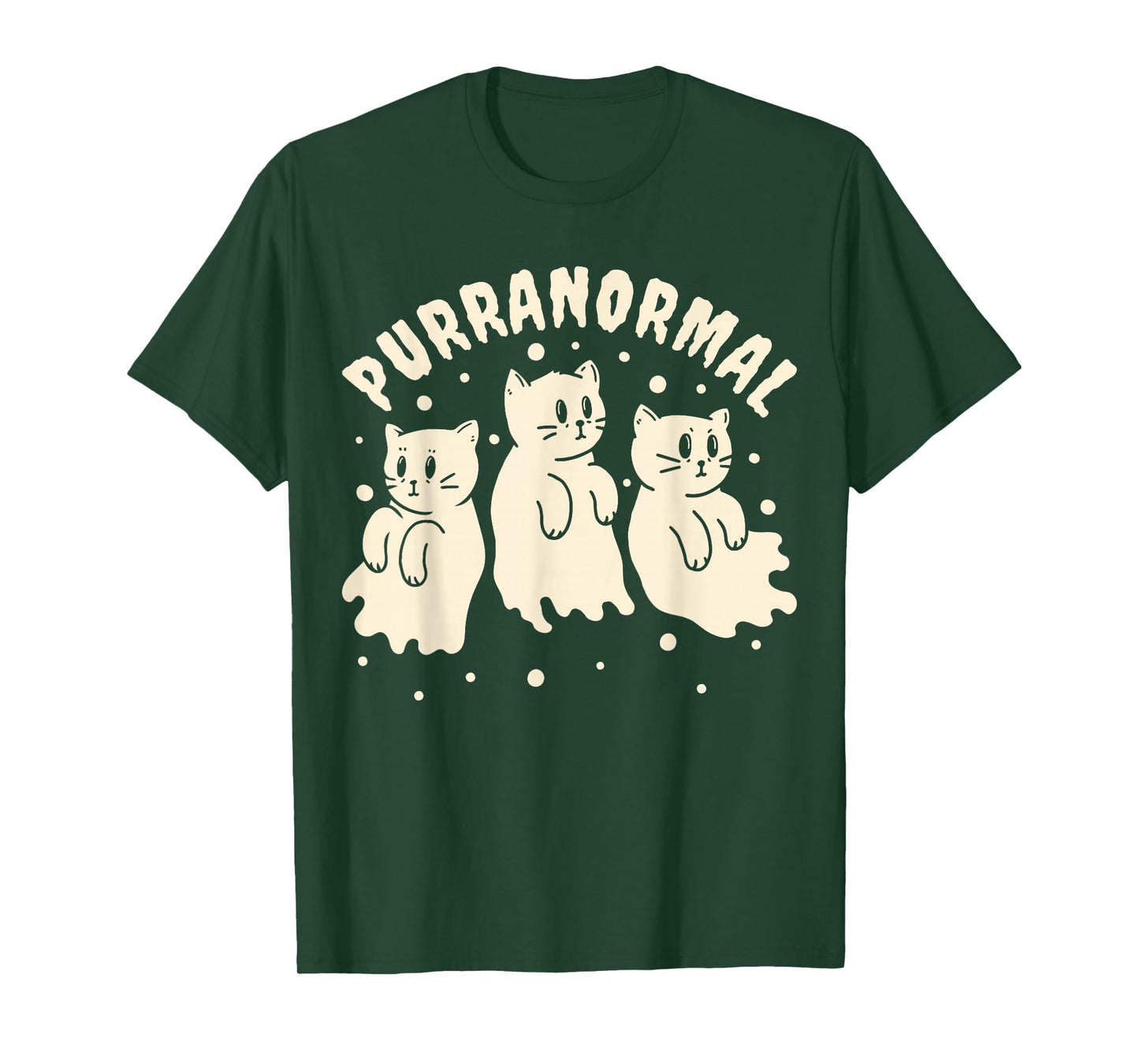 Ghost Hunting Cat Paranormal Investigator Ghost Researcher T-Shirt