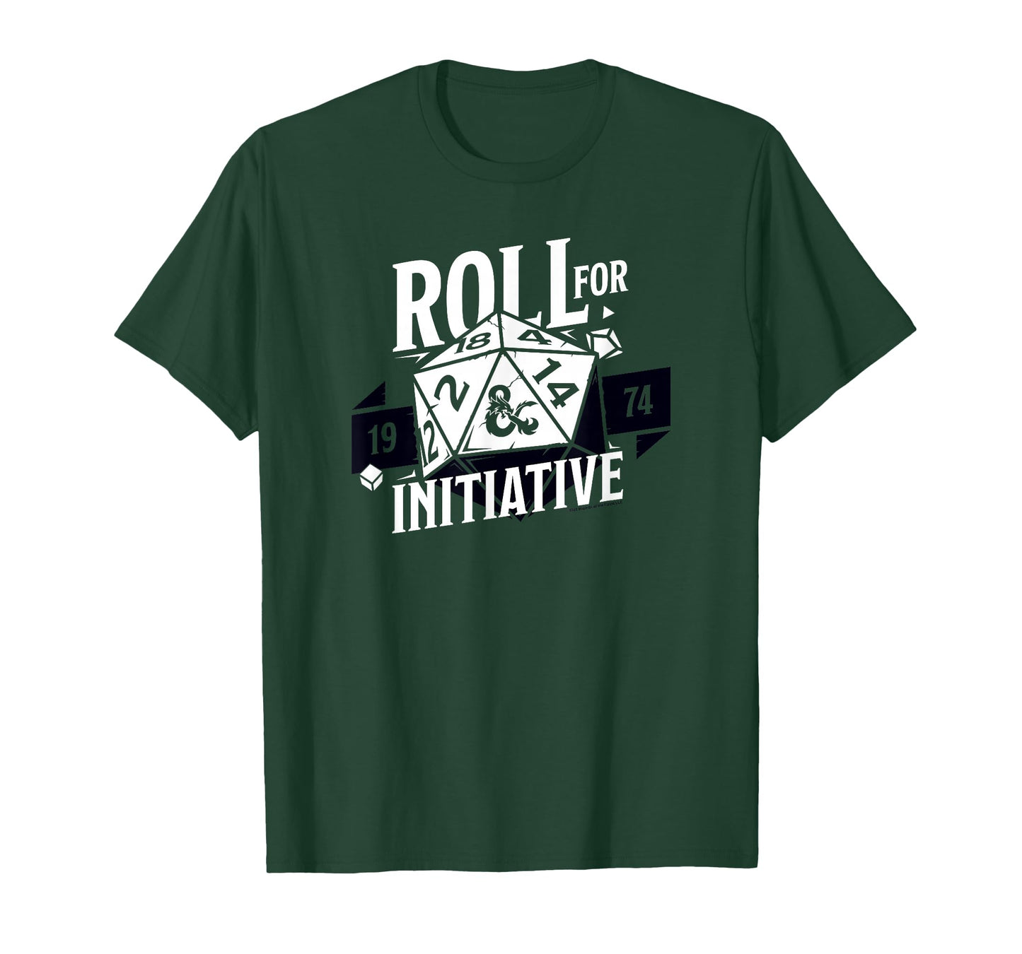Dungeons & Dragons Roll For Initiative 1974 Text Logo T-Shirt
