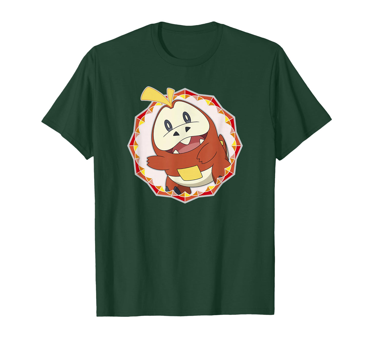 Pokémon Fuecoco Crystal Sparkle Geometric Center Portrait T-Shirt