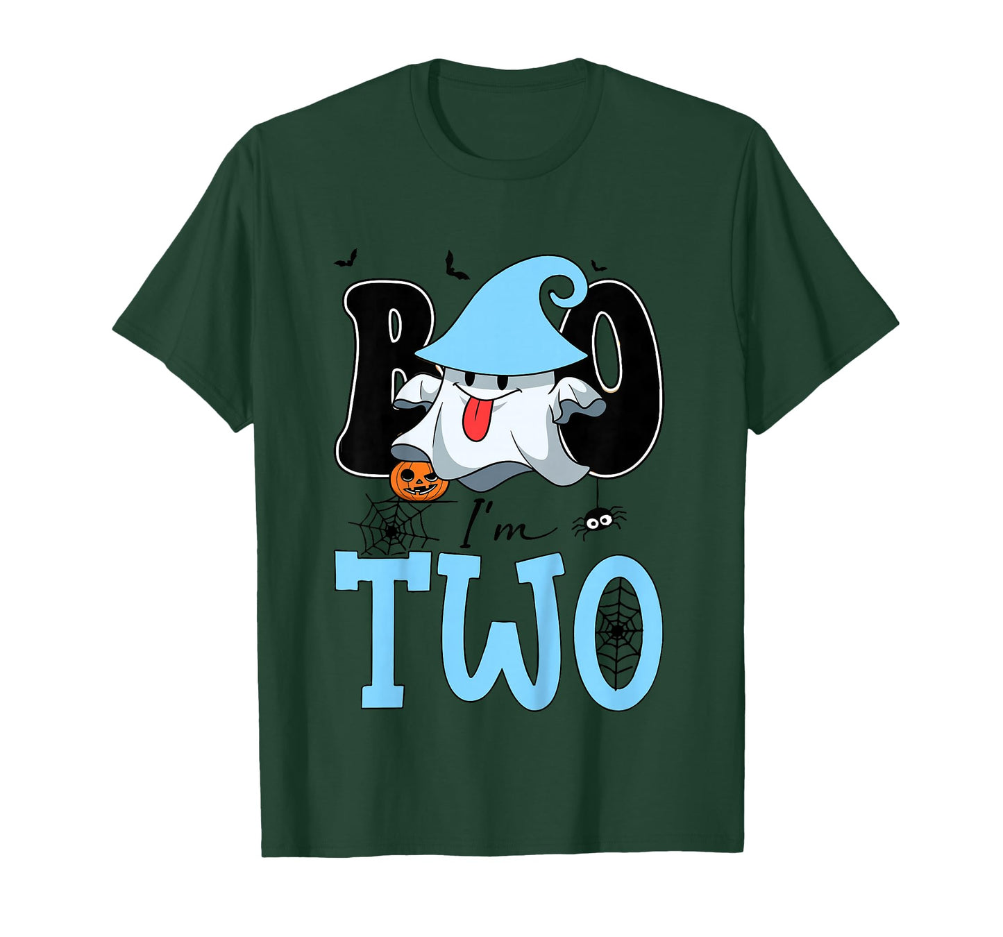 Kid Boo I'm Two 2nd Birthday Ghost Halloween Costume Toddler T-Shirt