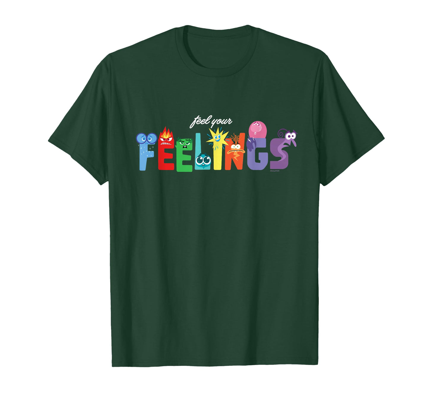 Disney and Pixar’s Inside Out 2 Emotions Feel Your Feelings T-Shirt