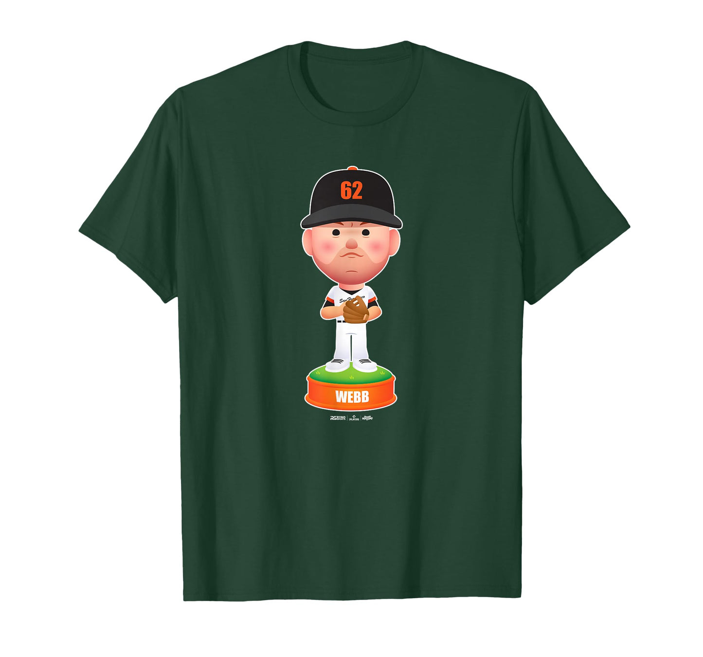 Logan Webb San Francisco Baseball Bobblehead MLBPA T-Shirt