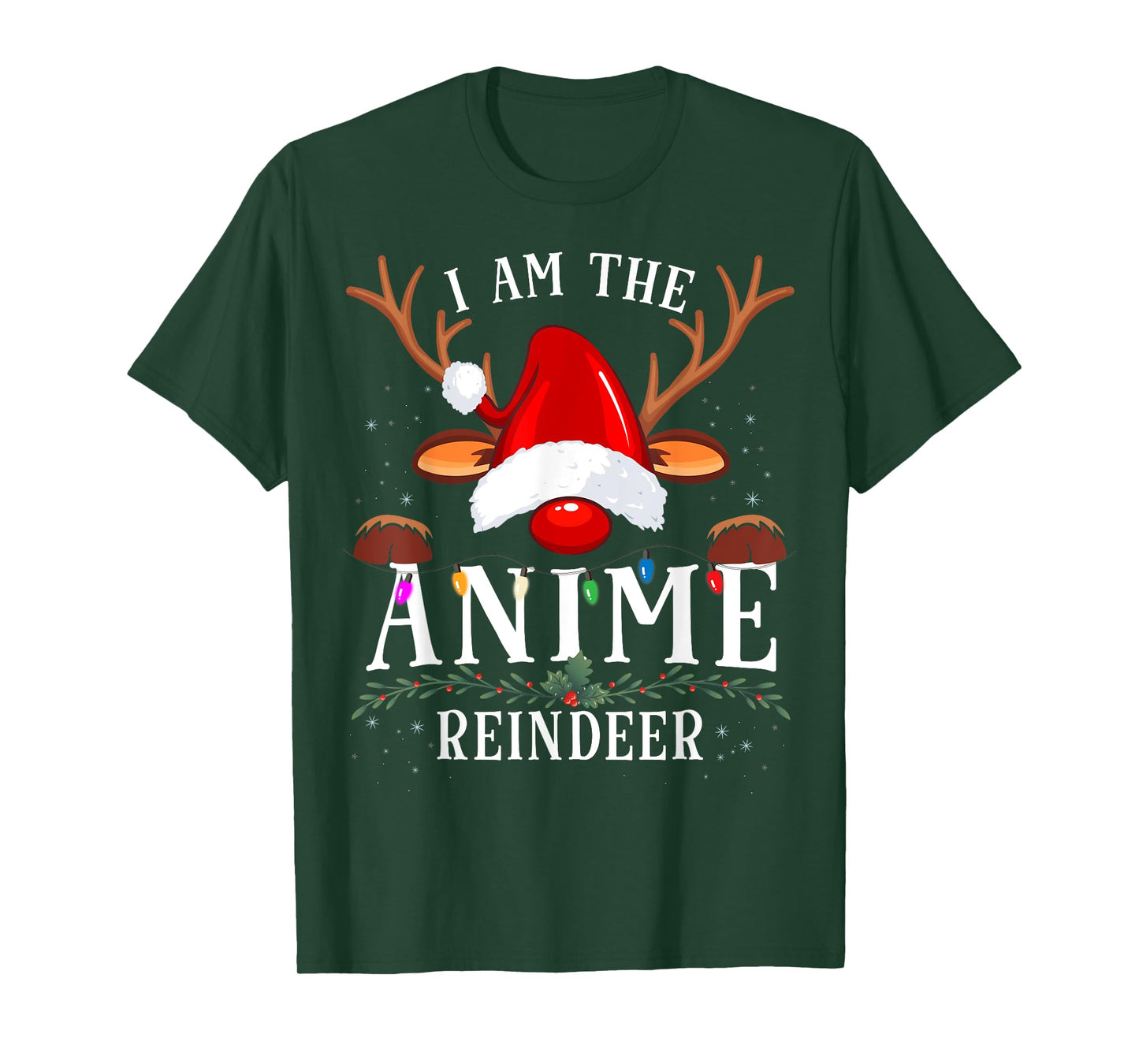 I Am The Anime Reindeer Christmas Family T-Shirt