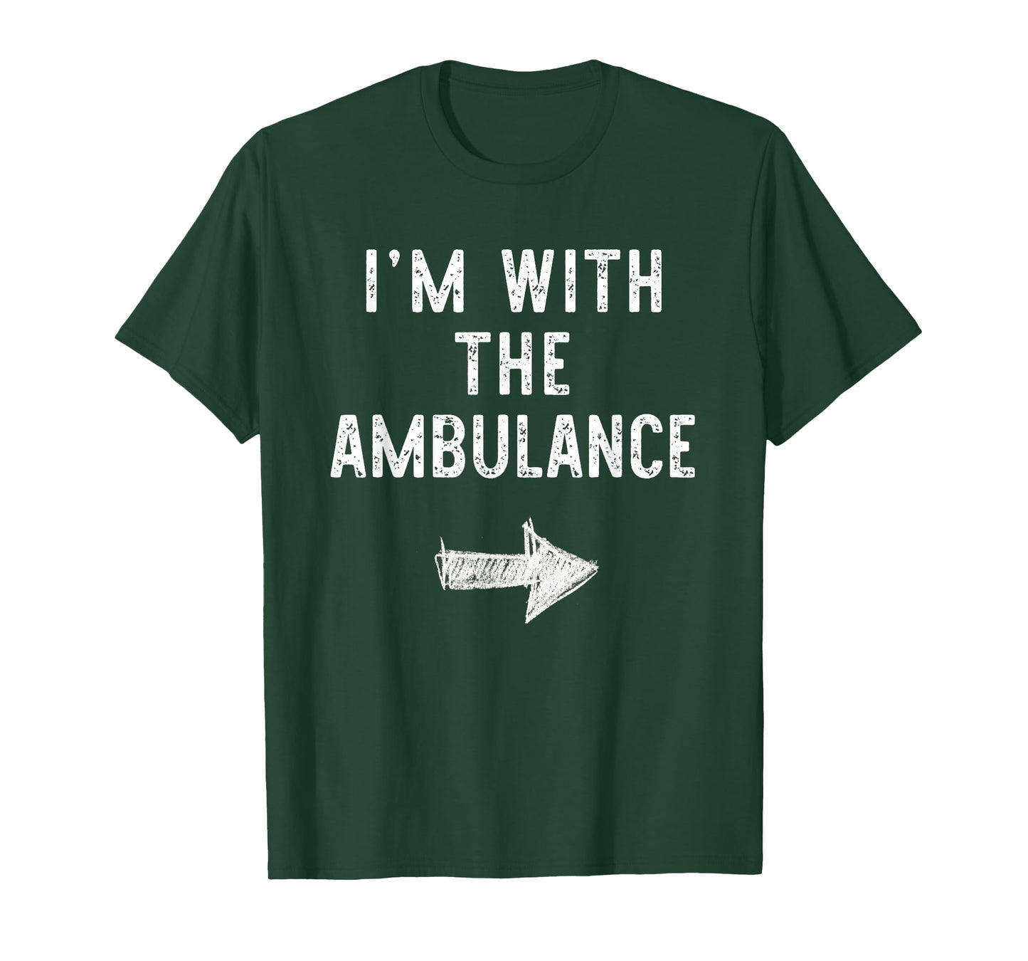 I’m With The Ambulance Funny Halloween Couple Costume T-Shirt