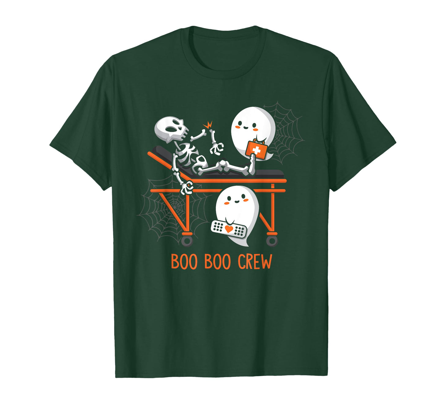 Boo Boo Crew Ghost Doctor Paramedic EMT Nurse Halloween T-Shirt