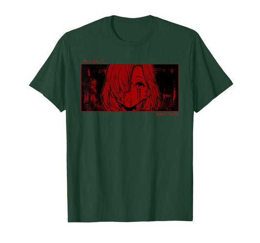 Soft Grunge Aesthetic Game Over Anime Girl Sad Harajuku Goth T-Shirt