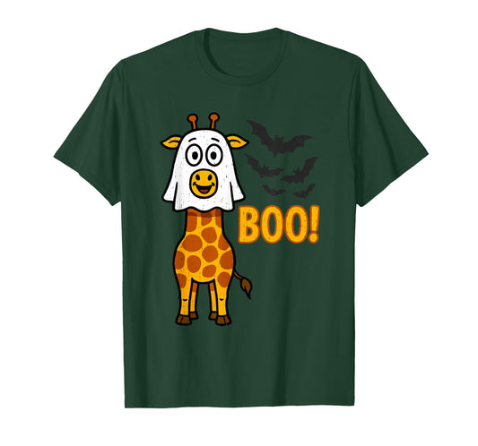 Funny Giraffe Boo Halloween Costume Spooky Animal Lovers T-Shirt