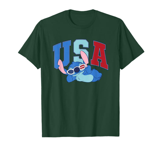 Disney Lilo & Stitch 4th Of July Sassy Americana Stitch T-Shirt