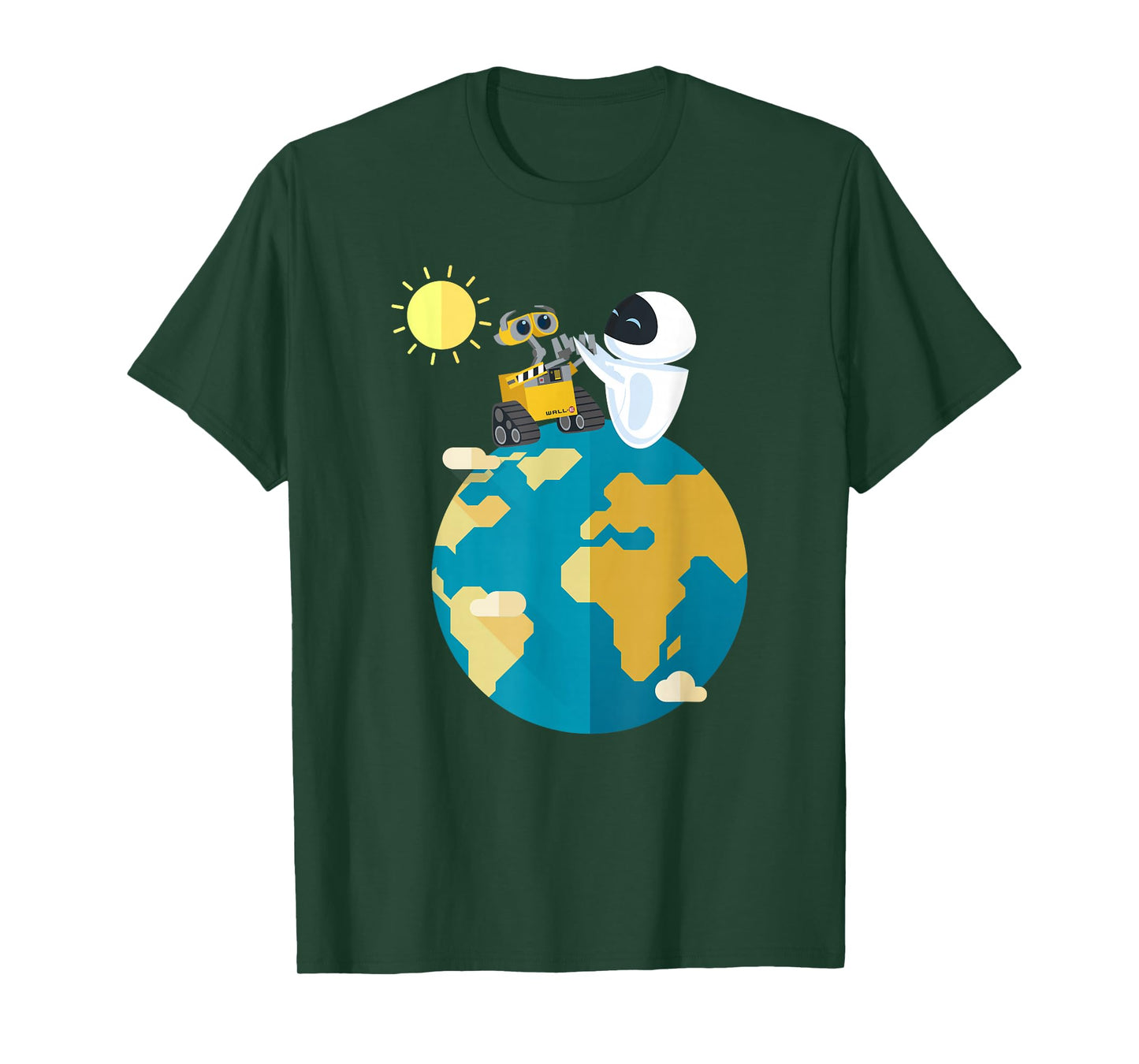 Disney Pixar Wall-E & EVE World Peace T-Shirt