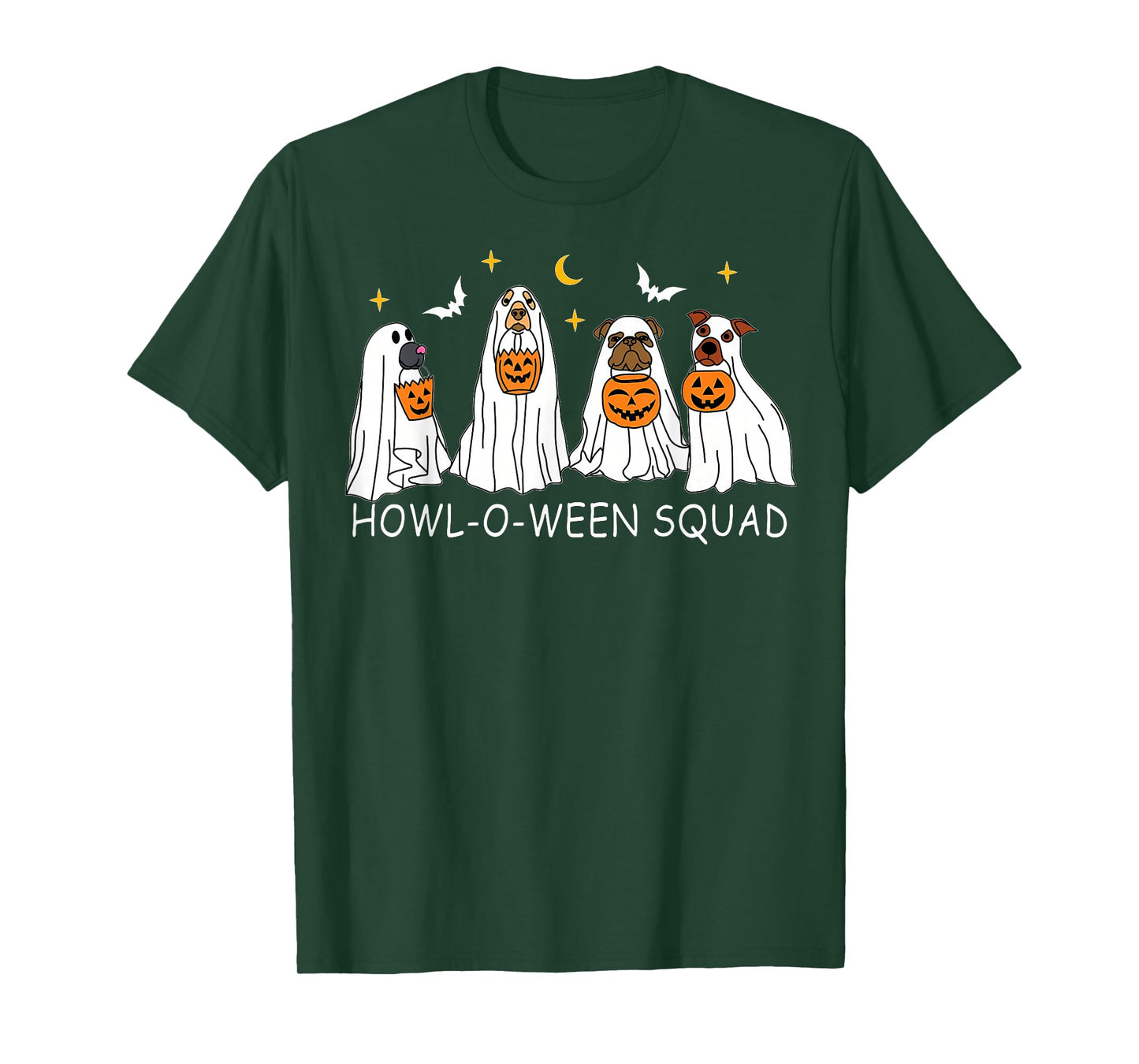 Dog Ghost Cute Dog Dressed As Ghost Funny Halloween Women T-Shirt