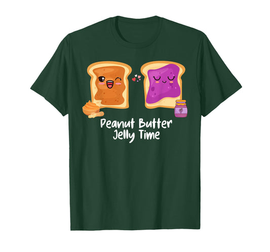 Peanut Butter Jelly Time Foodie Eating Candy Food Pun Lover T-Shirt