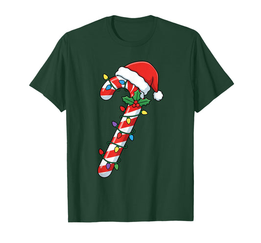Funny Christmas Candy Canes Santa Xmas Kids Men Women T-Shirt