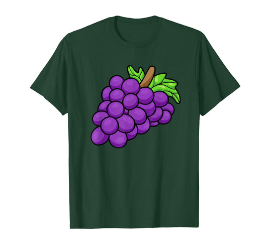 Grape Costume Funny Purple Halloween Last Minute Costumes T-Shirt