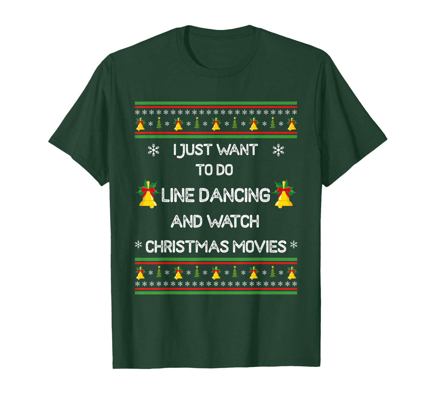 Funny Line Dancing Christmas T-Shirt Holiday Gift