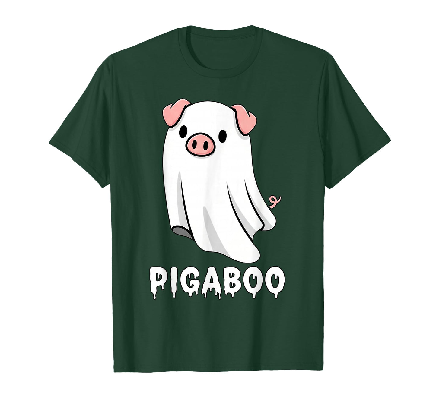 Funny Pig Ghost Spooky Season T-Shirt