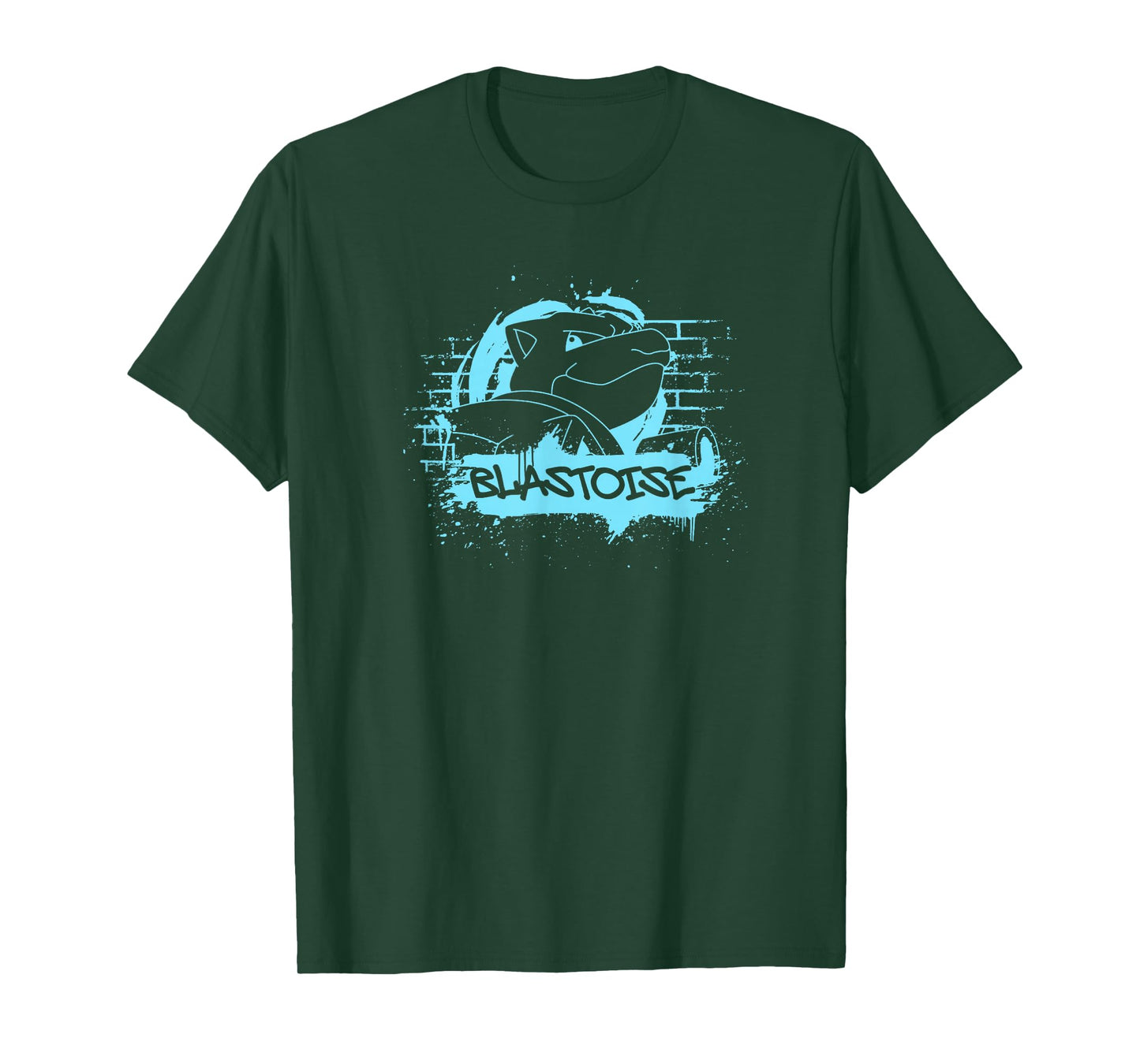 Pokémon Blastoise Blue Street Art Graffiti Logo T-Shirt