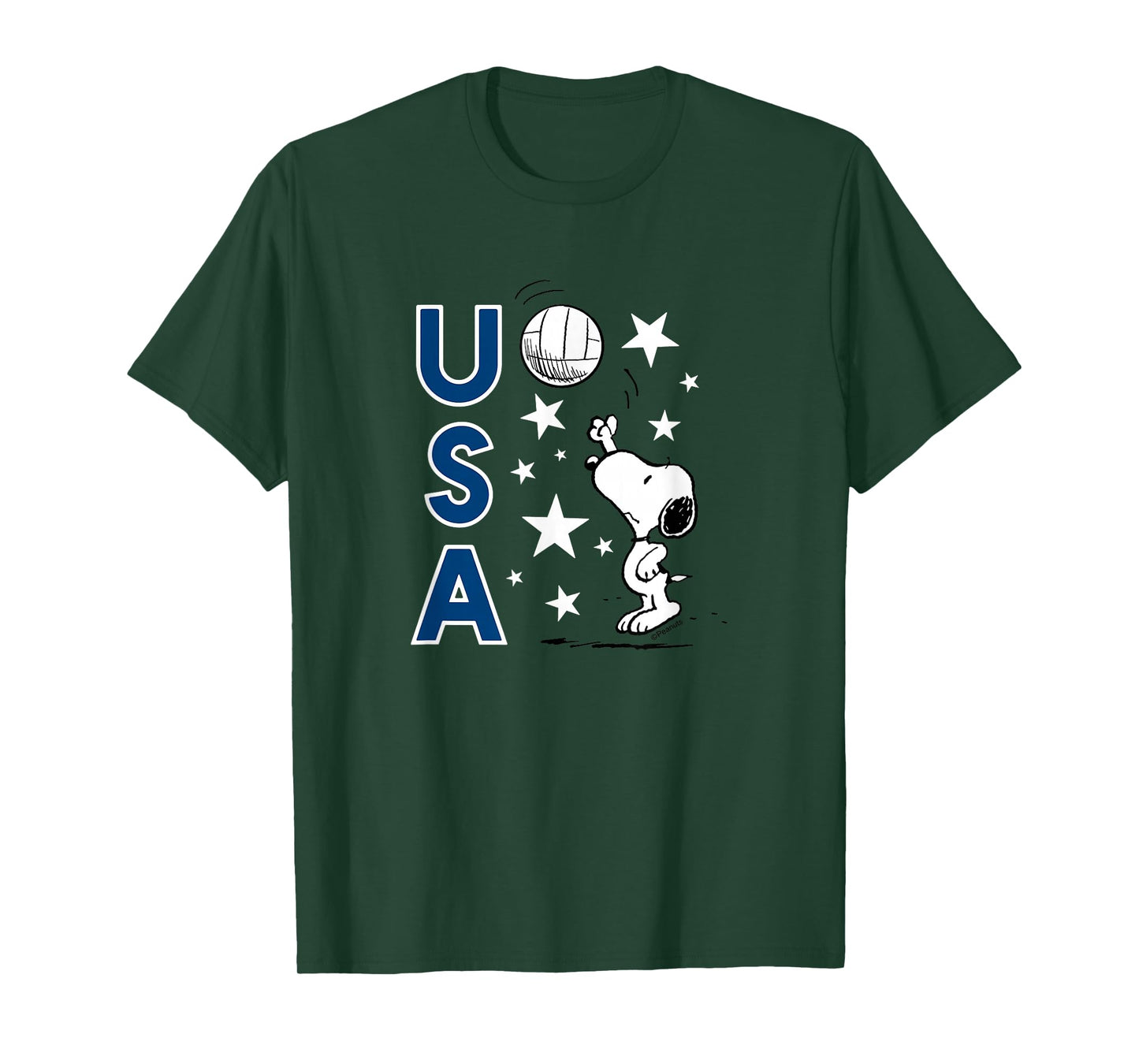 Peanuts - Snoopy USA Volleyball T-Shirt