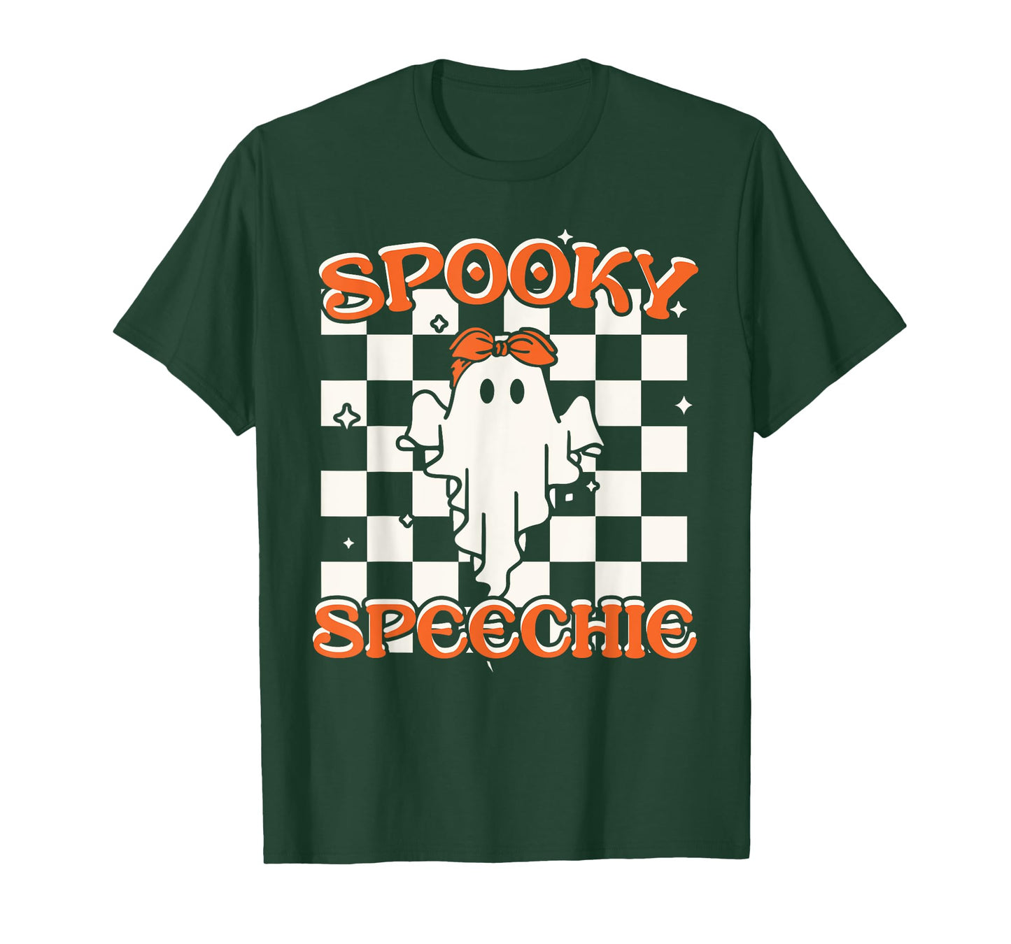 Spooky Speechie Speech Therapy Halloween Costume Ghost SLP T-Shirt