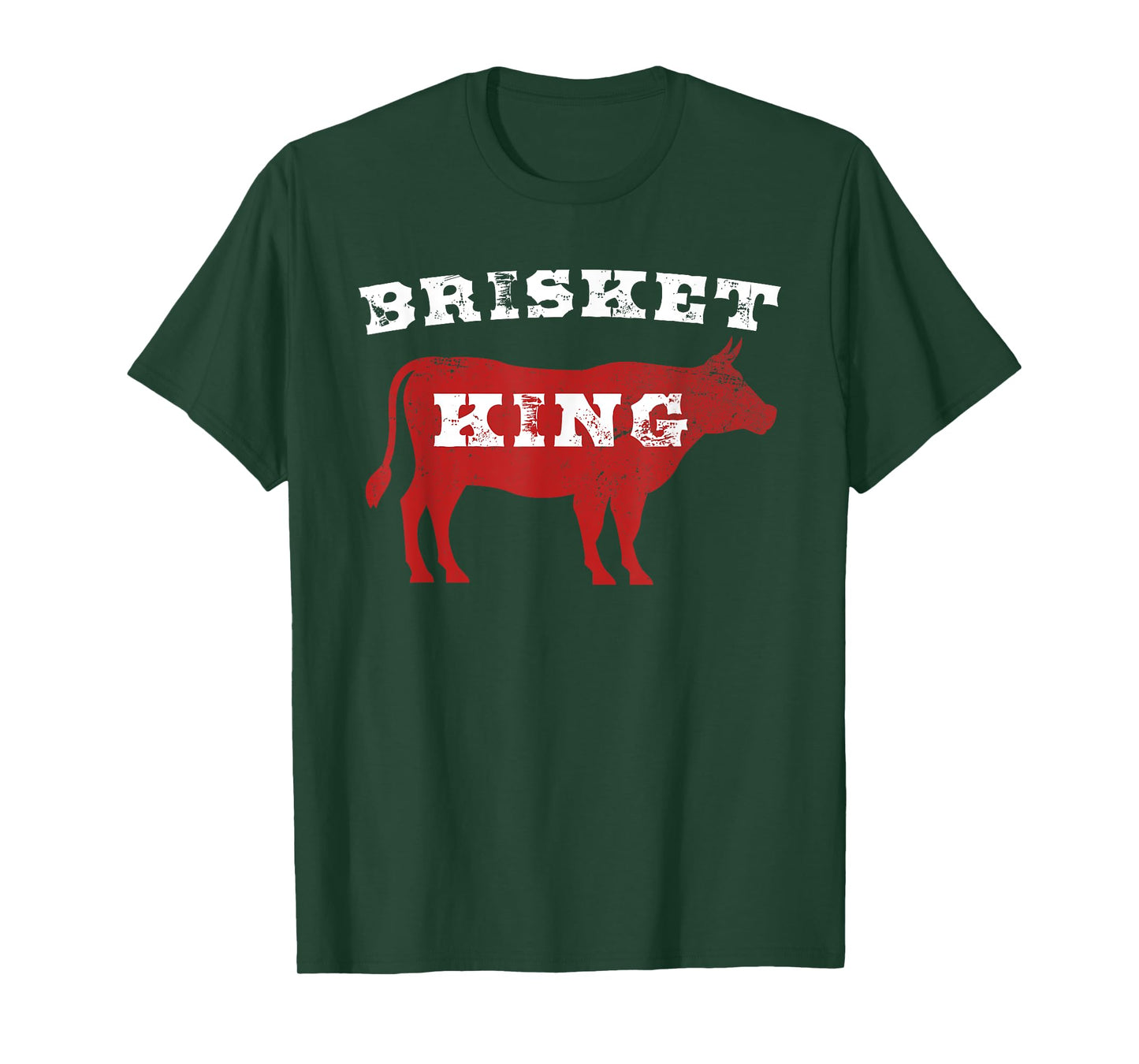 Brisket King Distressed Grilling T-Shirt