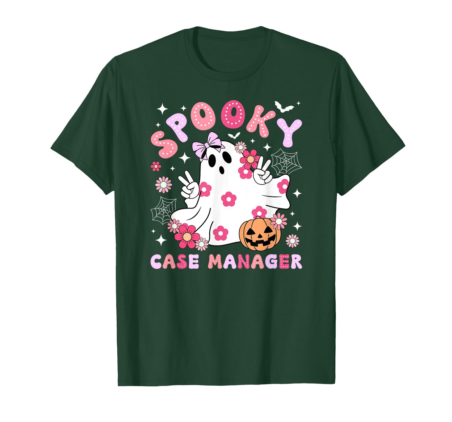 Spooky Nurse Case Manager Halloween Nursing Case Management T-Shirt
