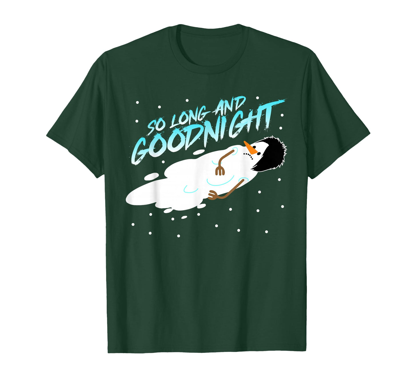 Christmas Emo Heritage Dark Lifestyle Funny Melting Snowman T-Shirt