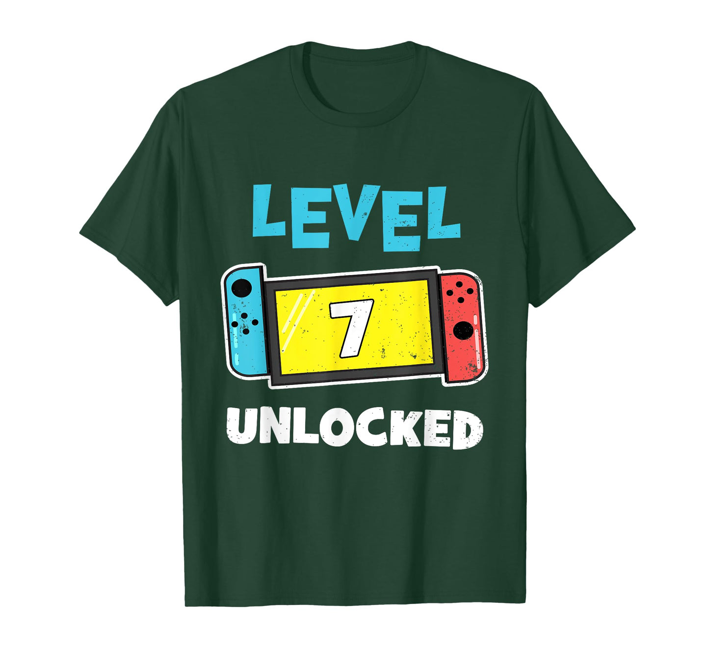Level 7 unlocked Gamer 7th Birthday Gift Video Game lovers T-Shirt
