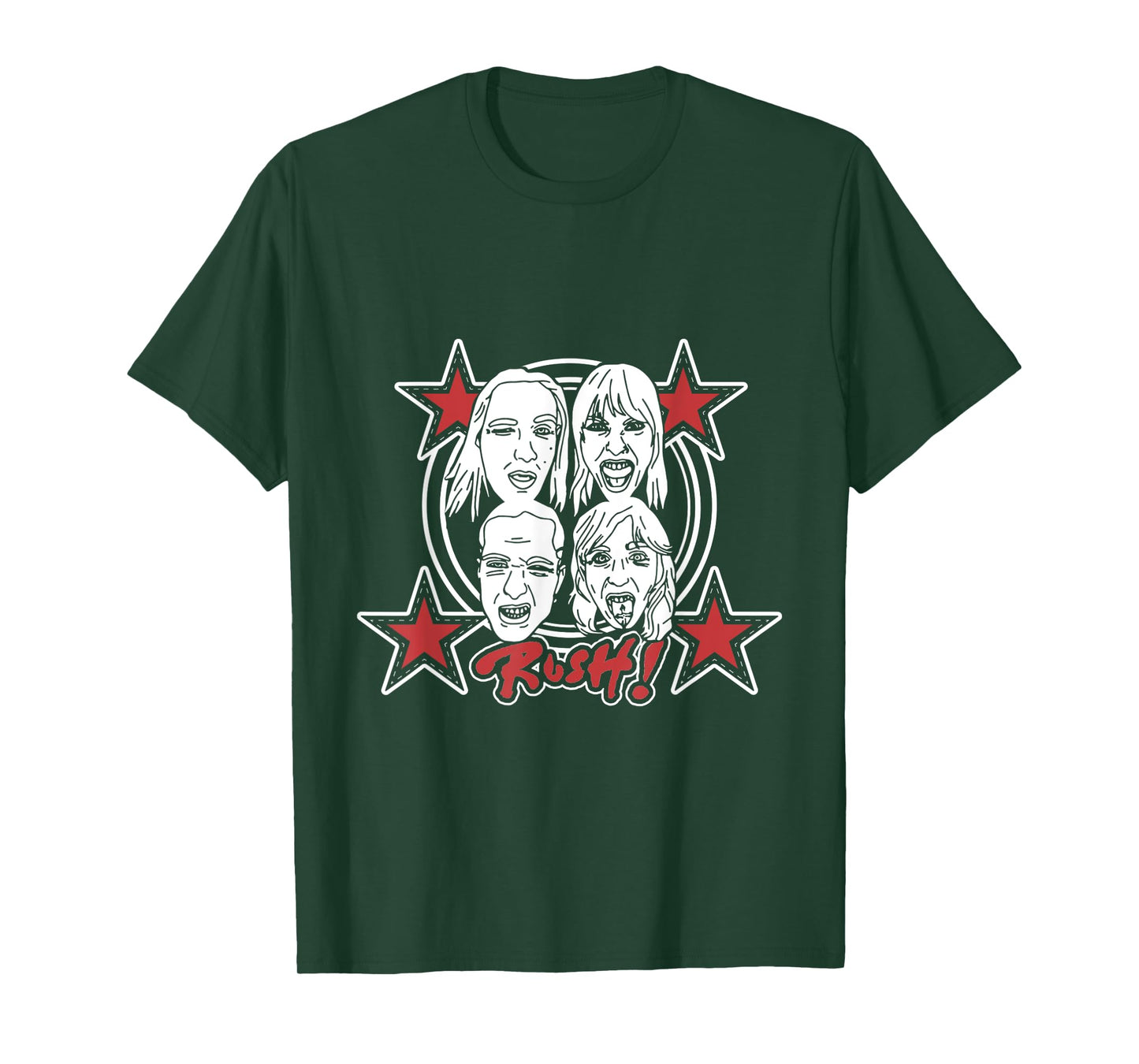 Måneskin Rush! Faces & Red Starz T-Shirt