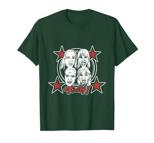 Måneskin Rush! Faces & Red Starz T-Shirt