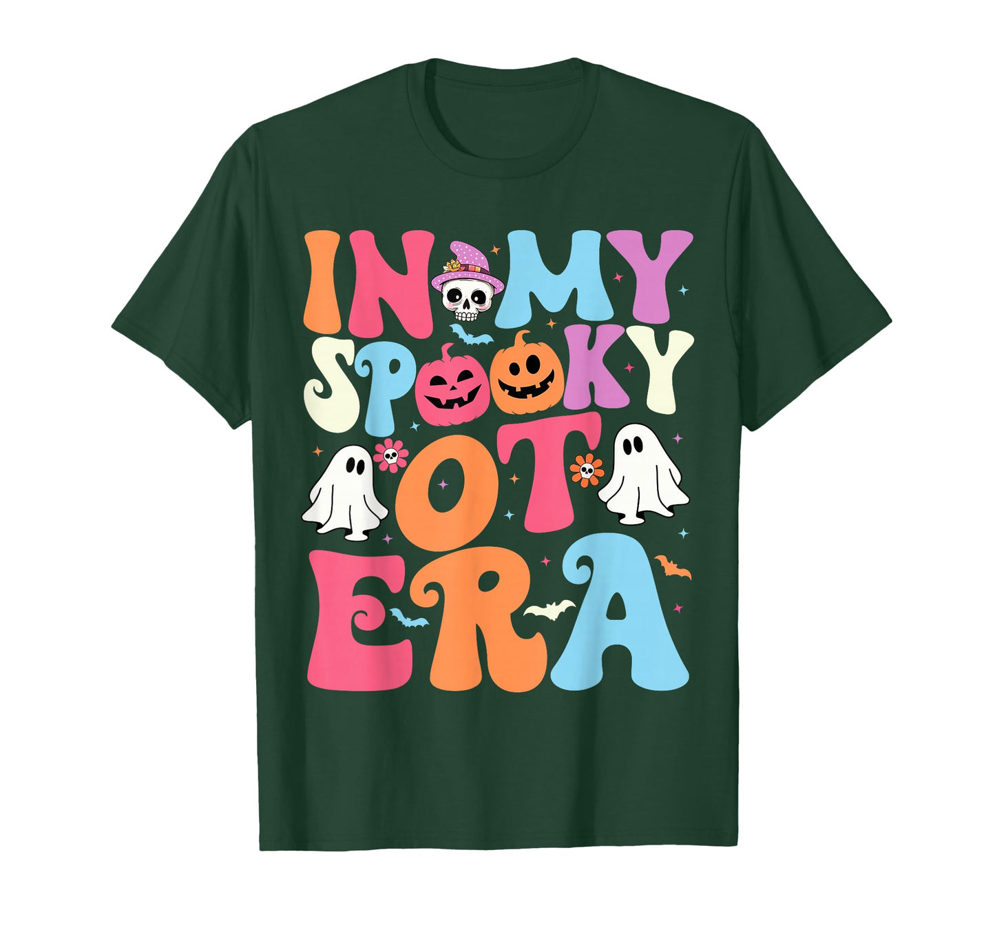 Groovy In My Spooky OT Era Occupational Therapy OT Halloween T-Shirt