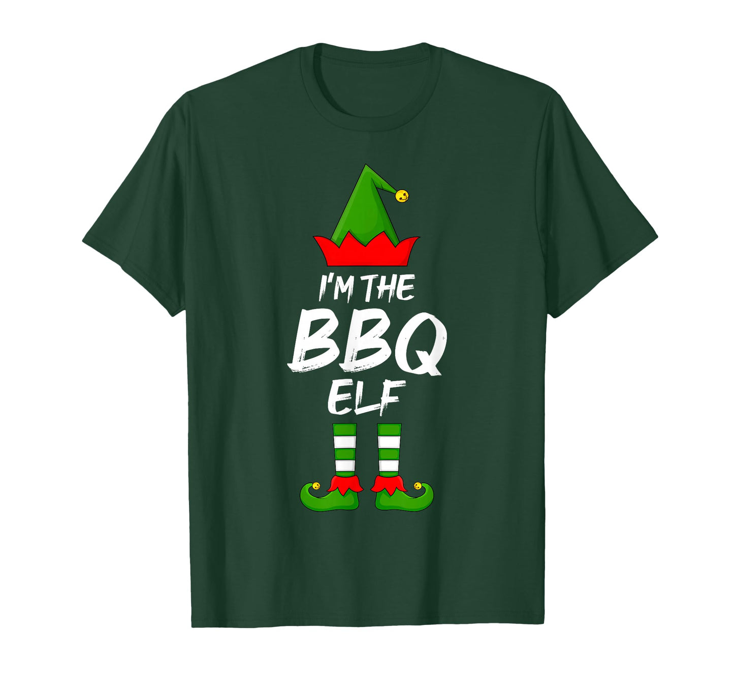 I'm The BBQ Elf Funny Matching Family Elf Christmas T-Shirt