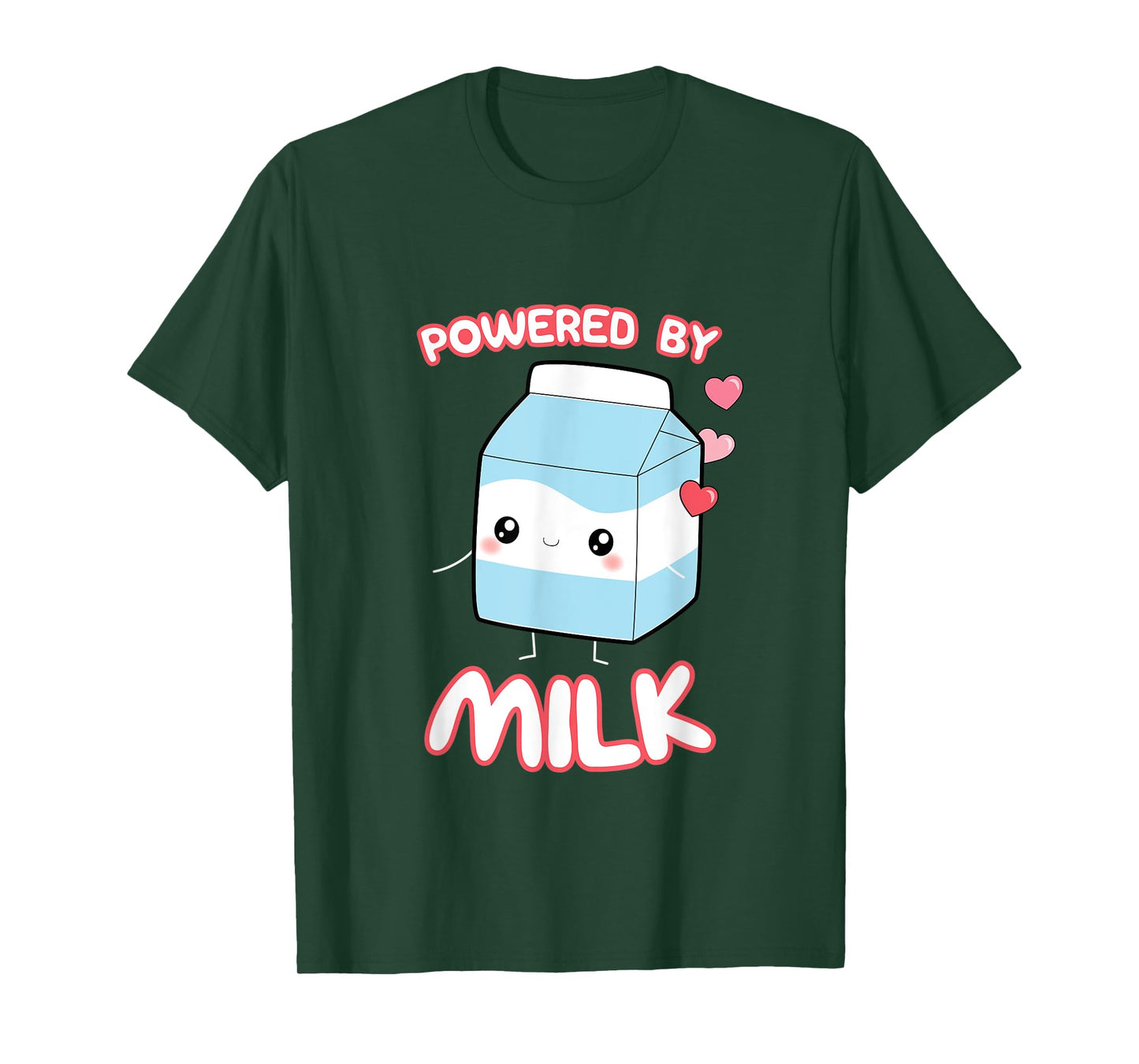 Powered By Milk, Kawaii Milk Otaku Top T-Shirt