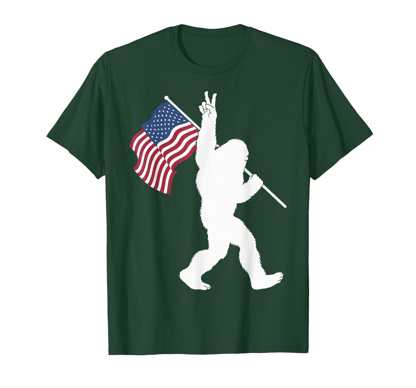 Bigfoot USA Flag T-Shirt