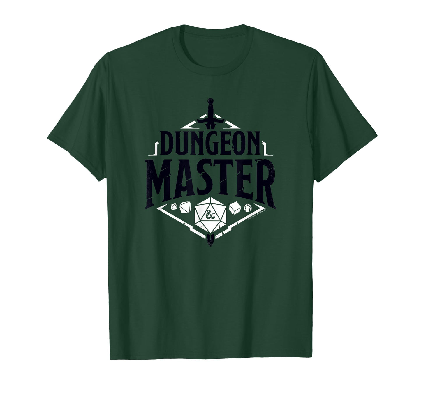 Dungeons & Dragons Dungeon Master Sword & Dice Logo T-Shirt