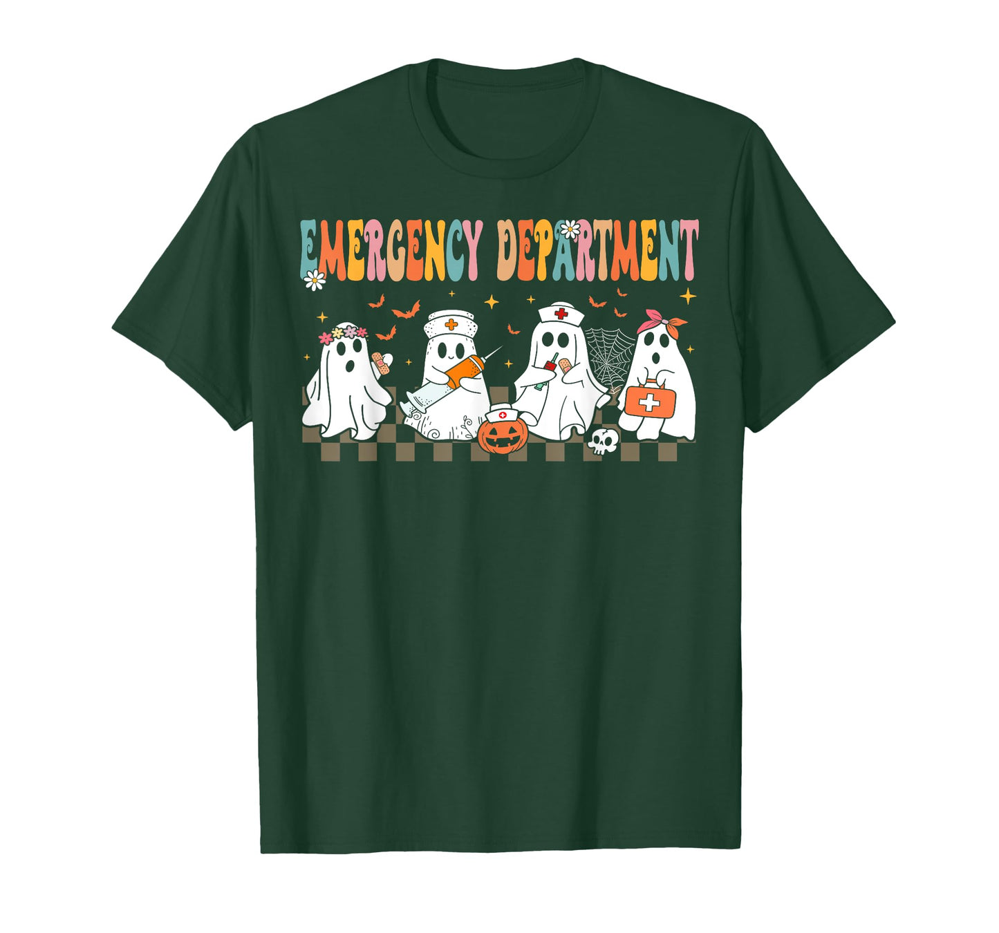 Cute Emergency Department Funny ER Nurse Halloween T-Shirt