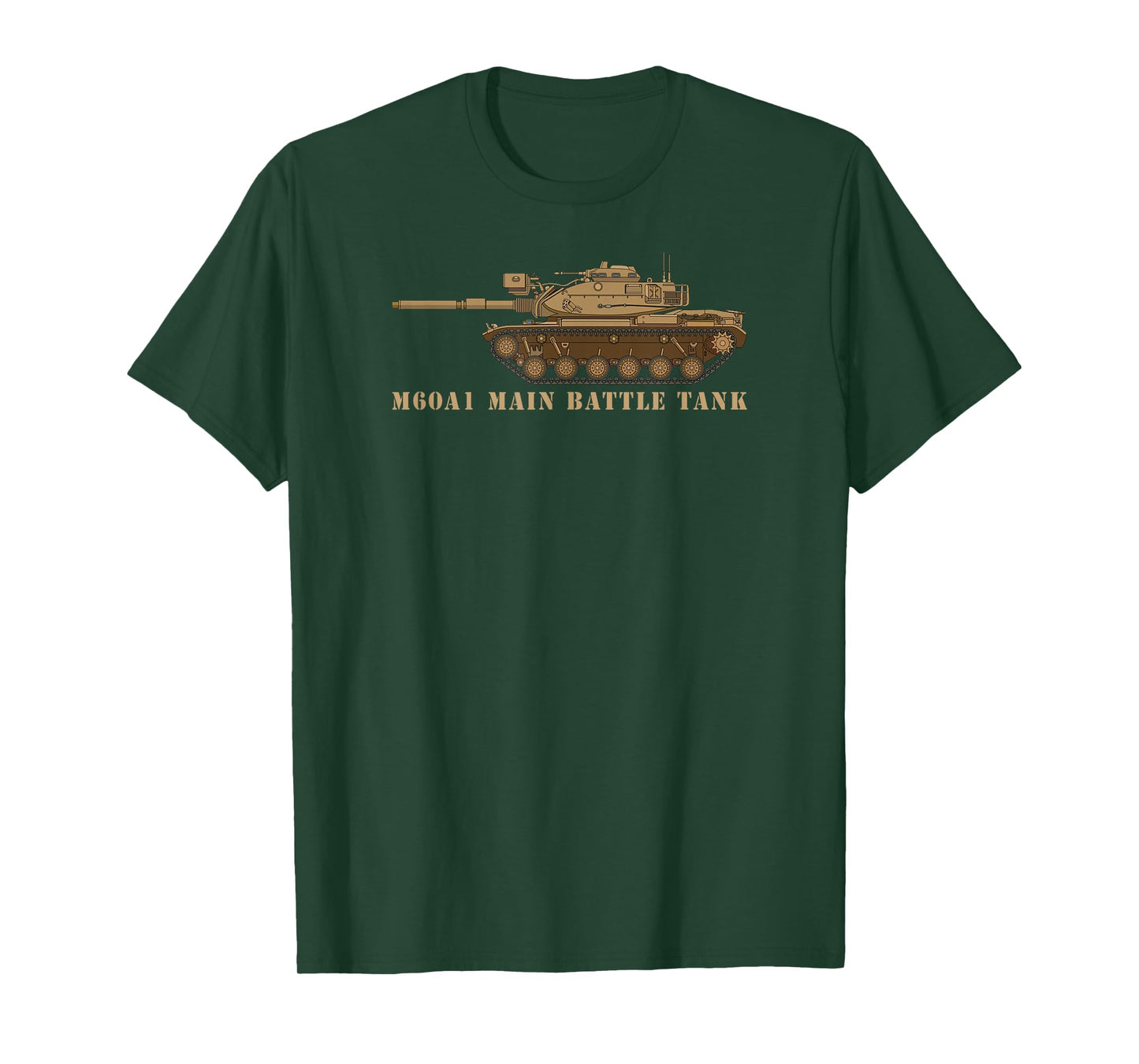M60 A1 Patton Tank American Tanks Diagram T-Shirt