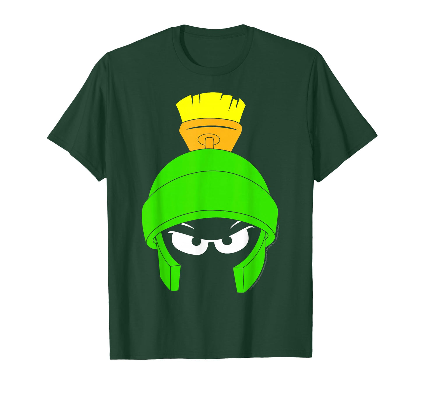 Looney Tunes Marvin The Martian Dark Big Face T-Shirt