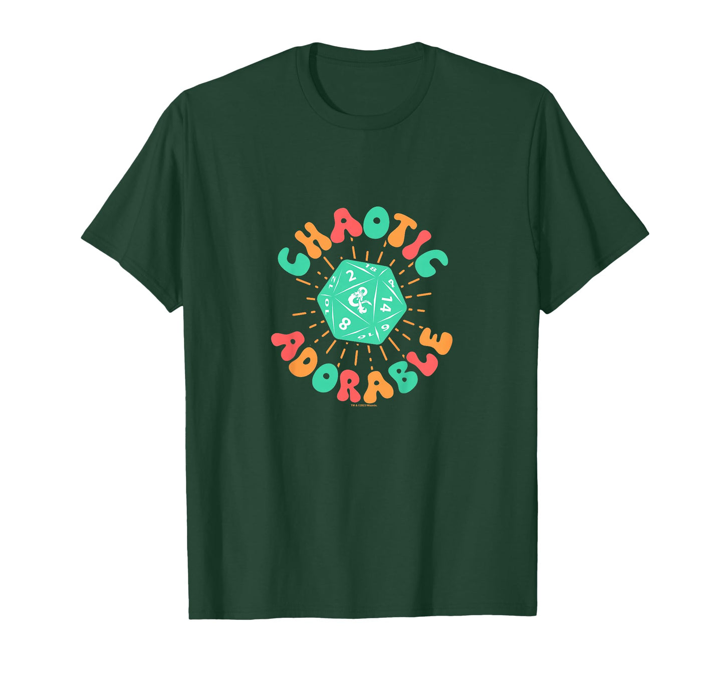 Dungeons & Dragons Chaotic Adorable Dragon Dice Youth Logo T-Shirt