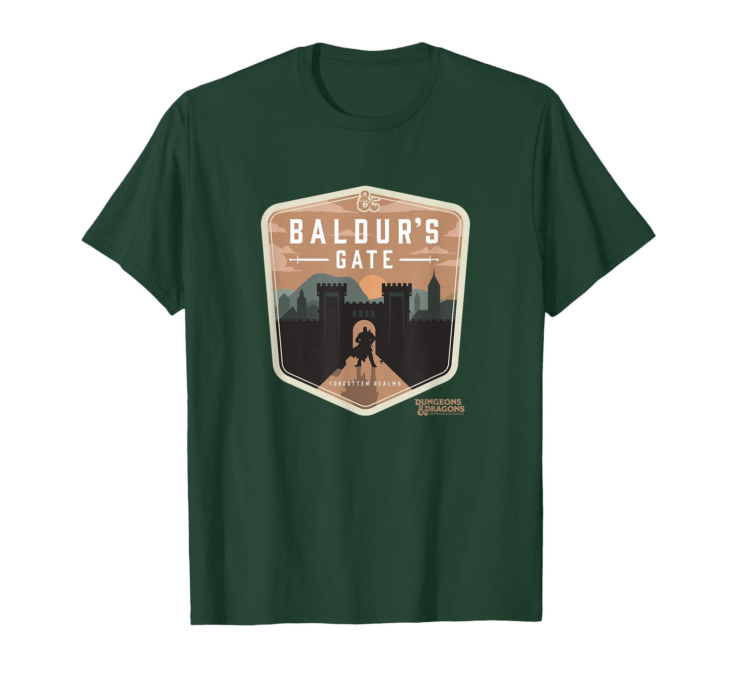 Dungeons & Dragons Baldur's Gate Forgotten Realms Logo T-Shirt